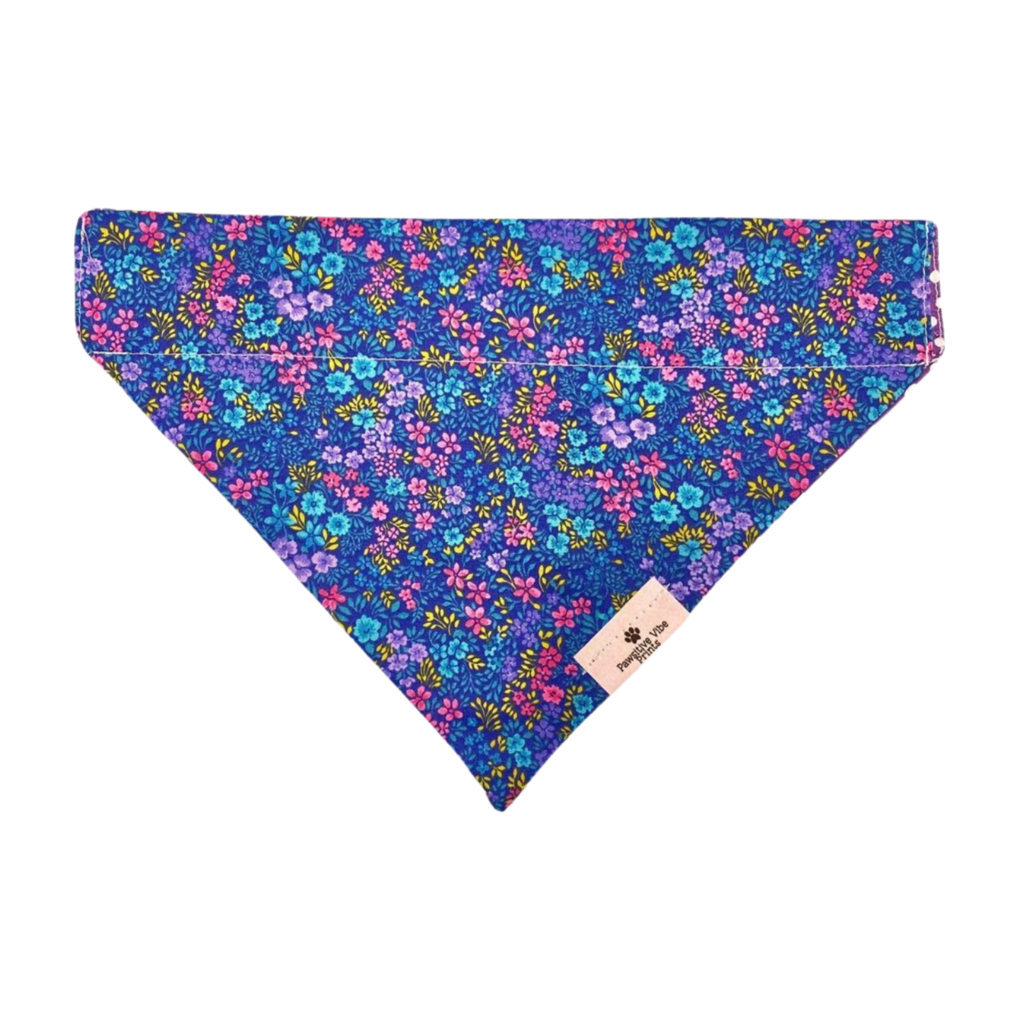 Blue Floral Dog Bandana