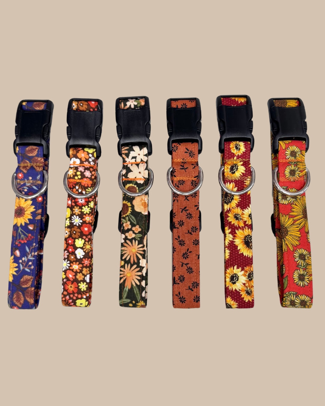 Fall Floral Dog Collar