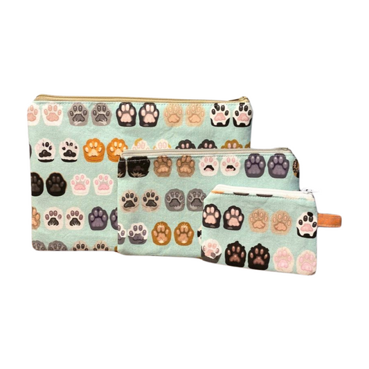 Cat Toe Bean Zipper Pouches