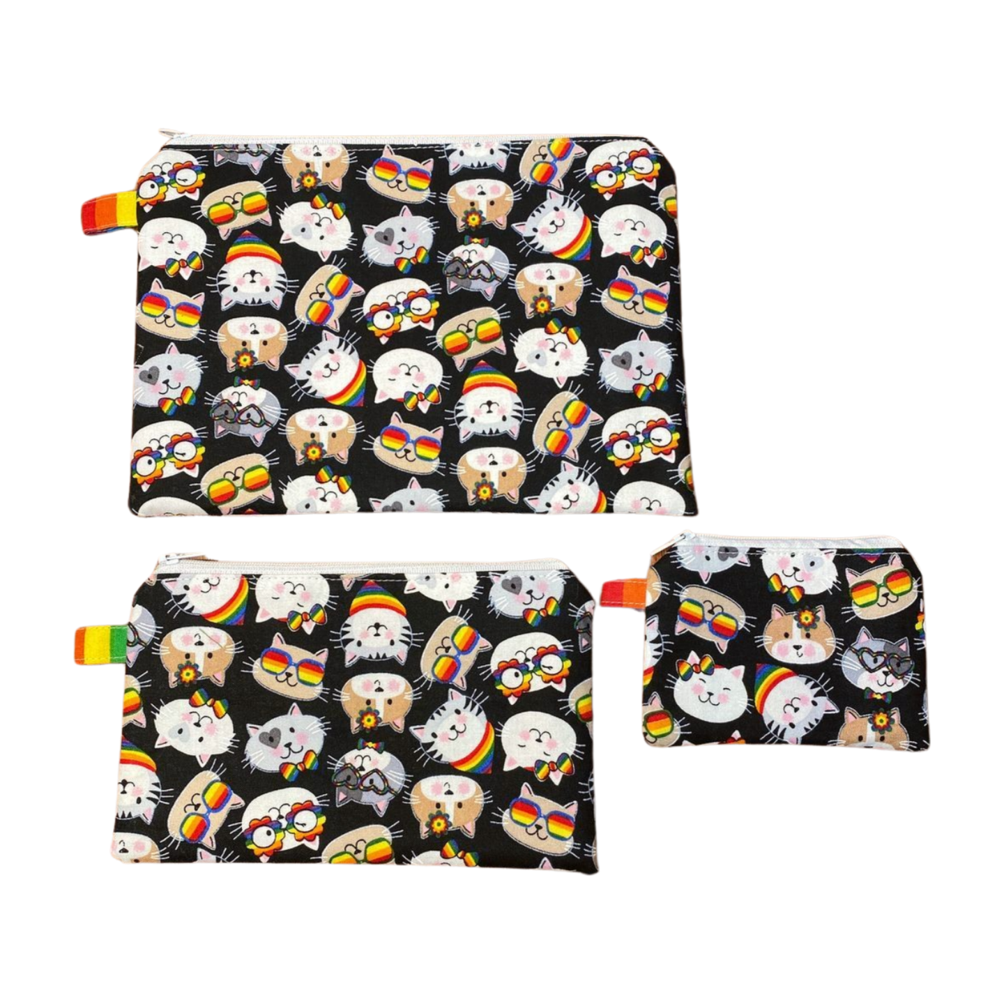 Pride Cat Zipper Pouches