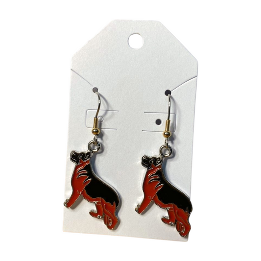 German Shepherd Earrings