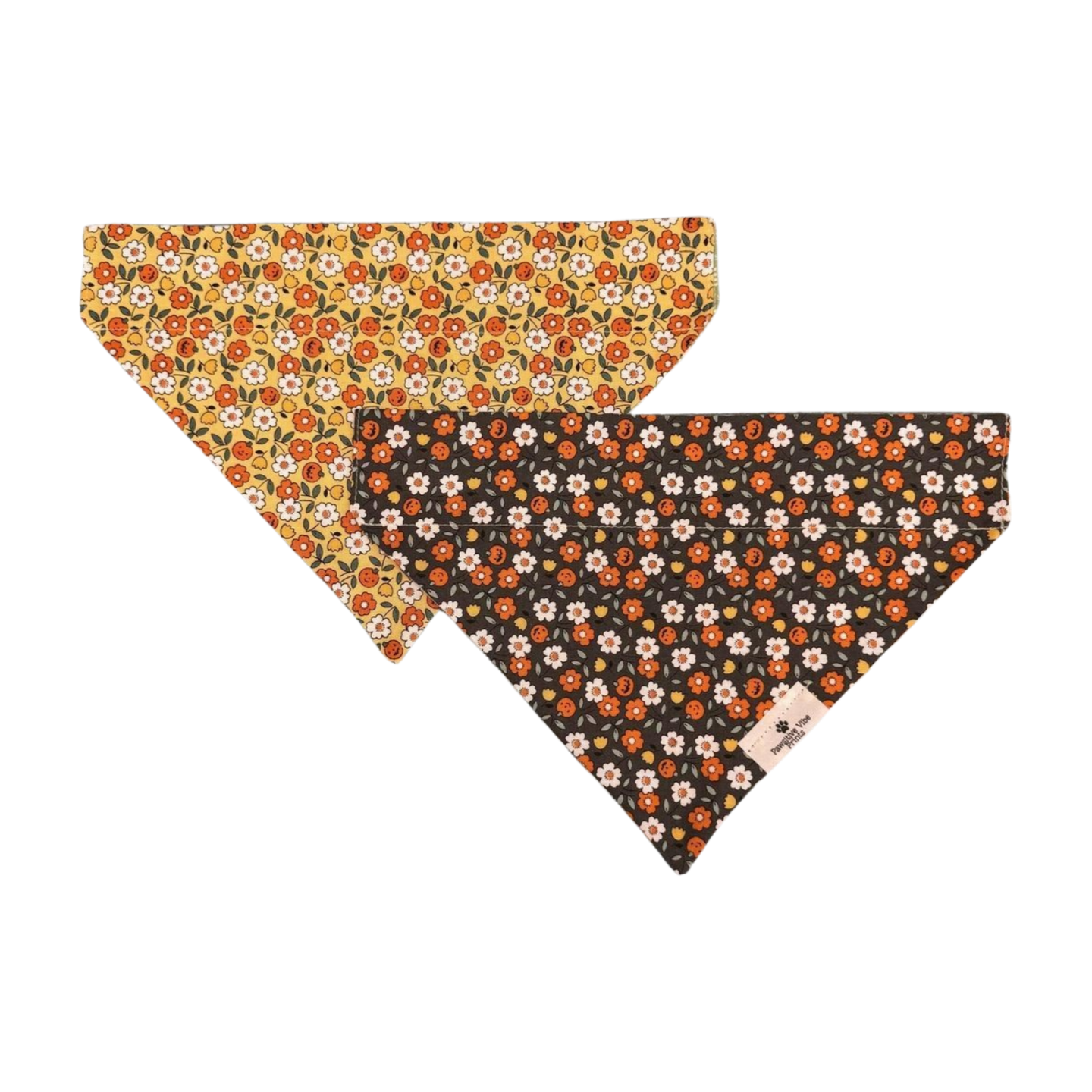 Floral Halloween Dog Bandana