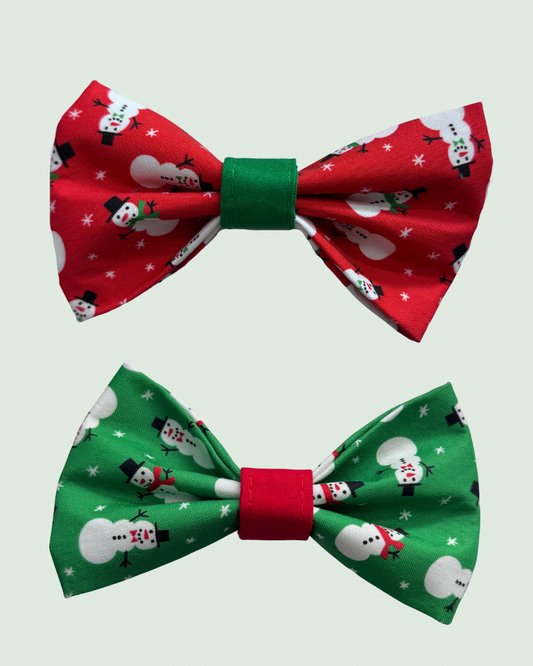 Snowman Pet Bow Tie