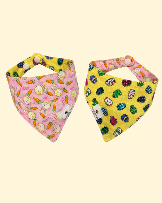 Vintage Egg Bunny Cat Snap Bandana