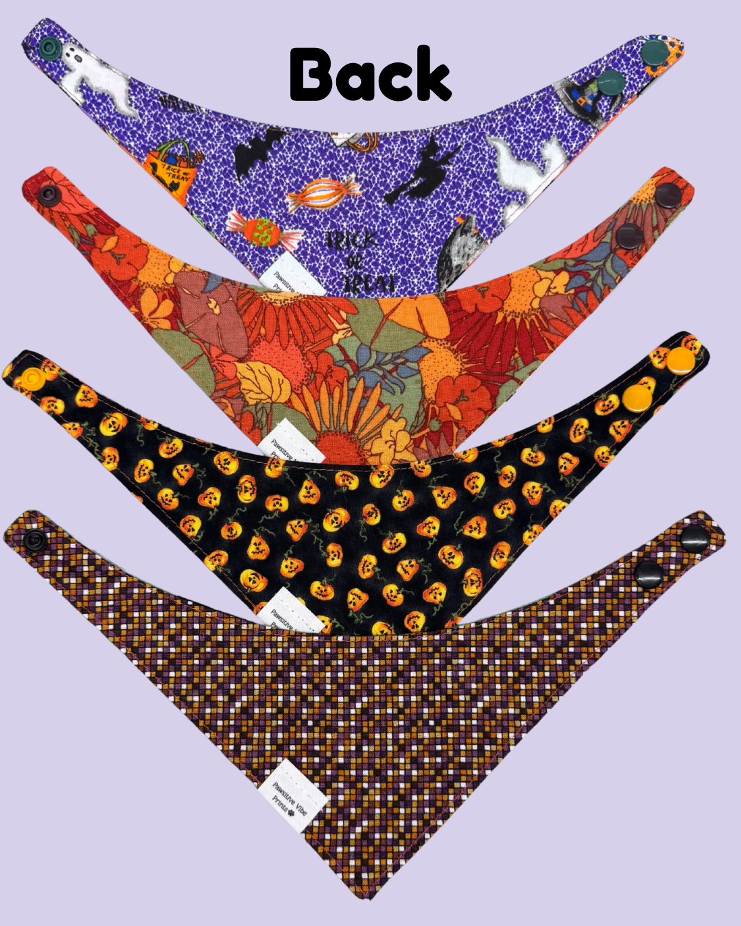 Halloween Cat Snap Bandana