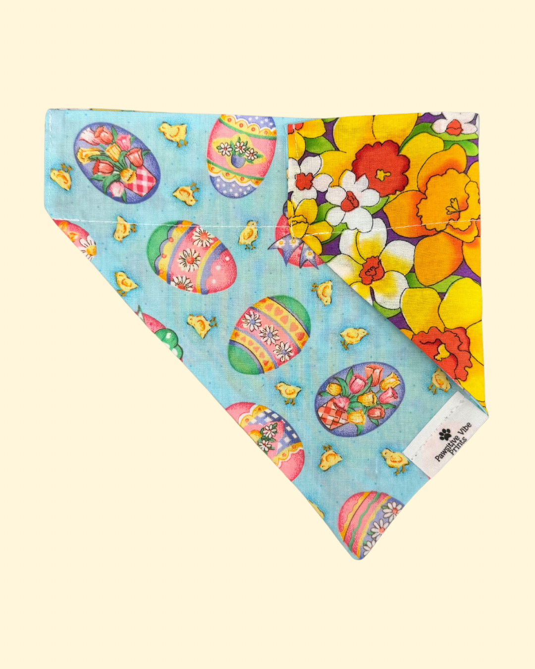Vintage Easter Daffodils Dog Bandana