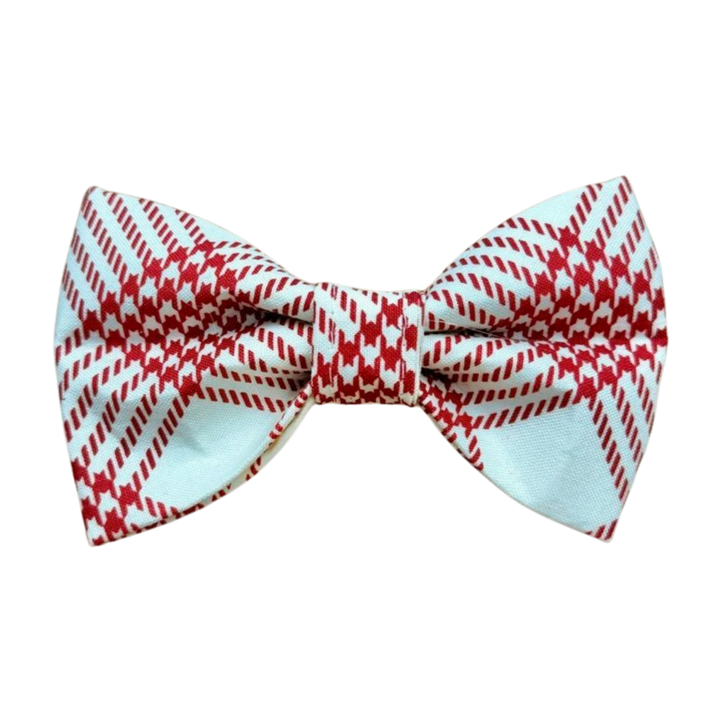 Houndstooth Winter Plaid Bow Tie