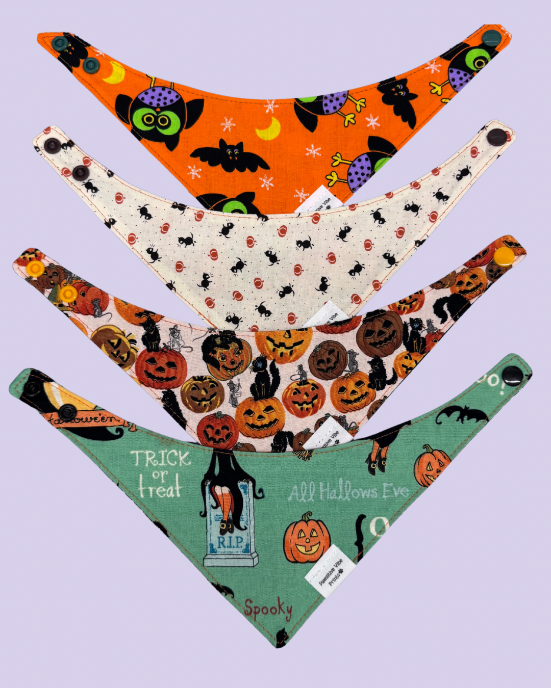 Halloween Cat Snap Bandana