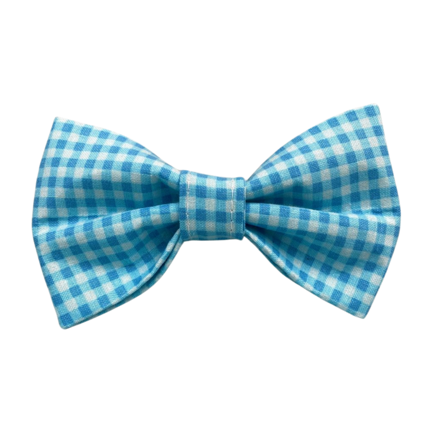 Blue Plaid Bow Tie