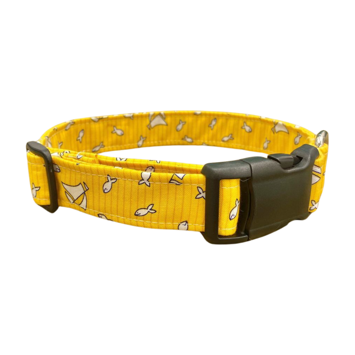 Yellow Fish Dog Collar