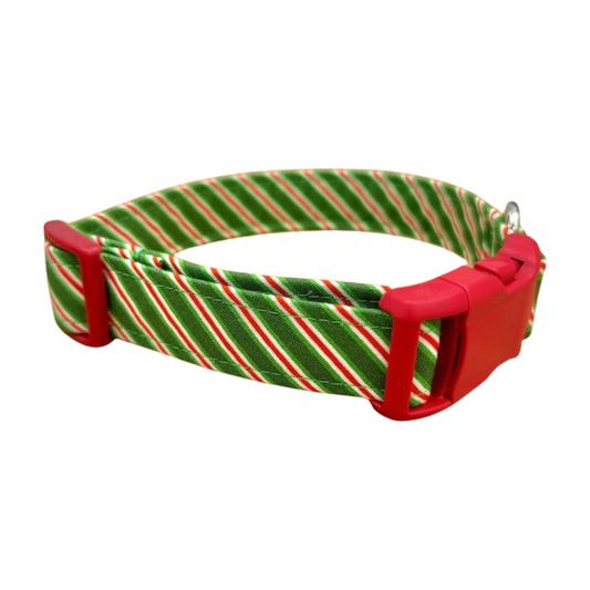 Candy Cane Dog Collar