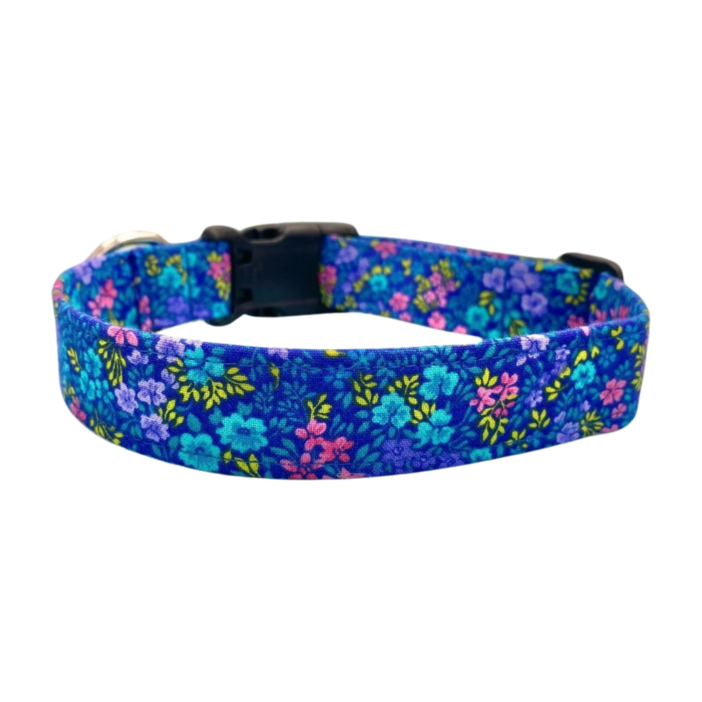 Blue Floral Dog Collar