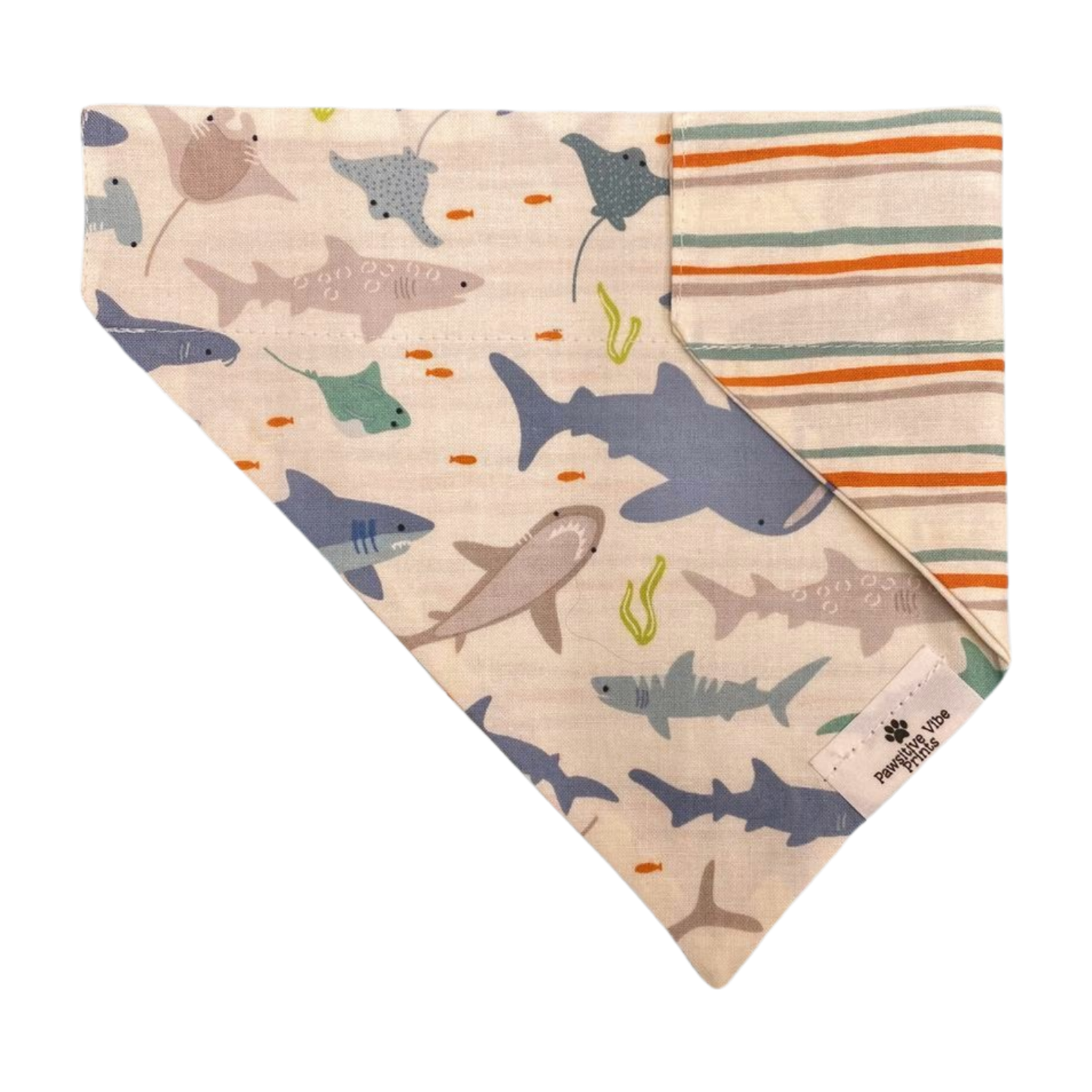 Tan Shark Dog Bandana