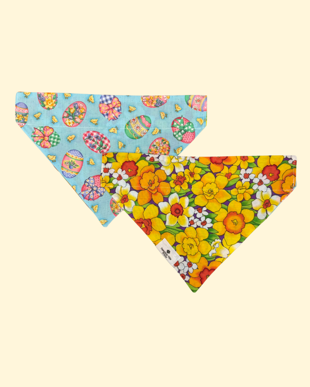 Vintage Easter Daffodils Dog Bandana