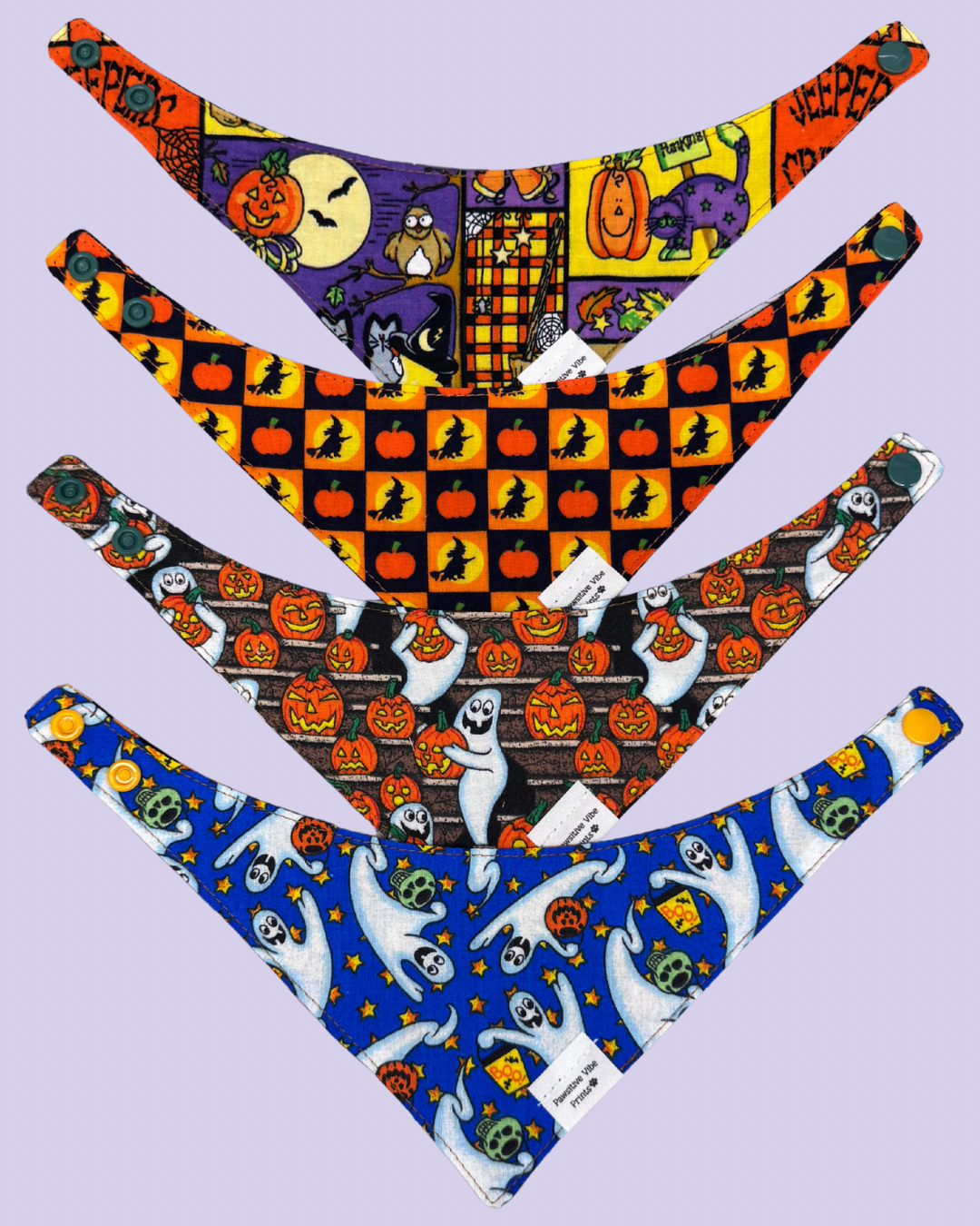 Halloween Cat Snap Bandana