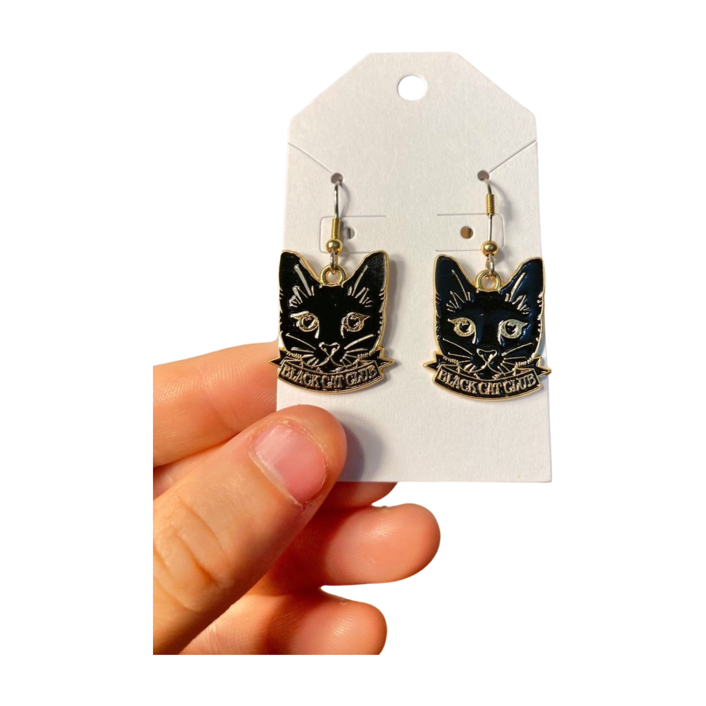 Black Cat Club Earrings