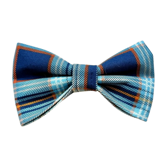 Blue Fall Plaid Bowtie