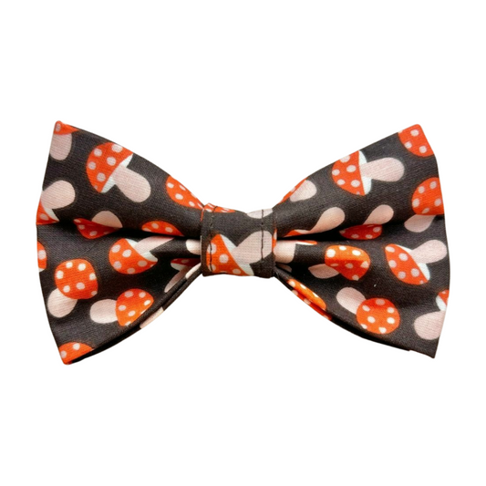 Fall Mushroom Bow Tie