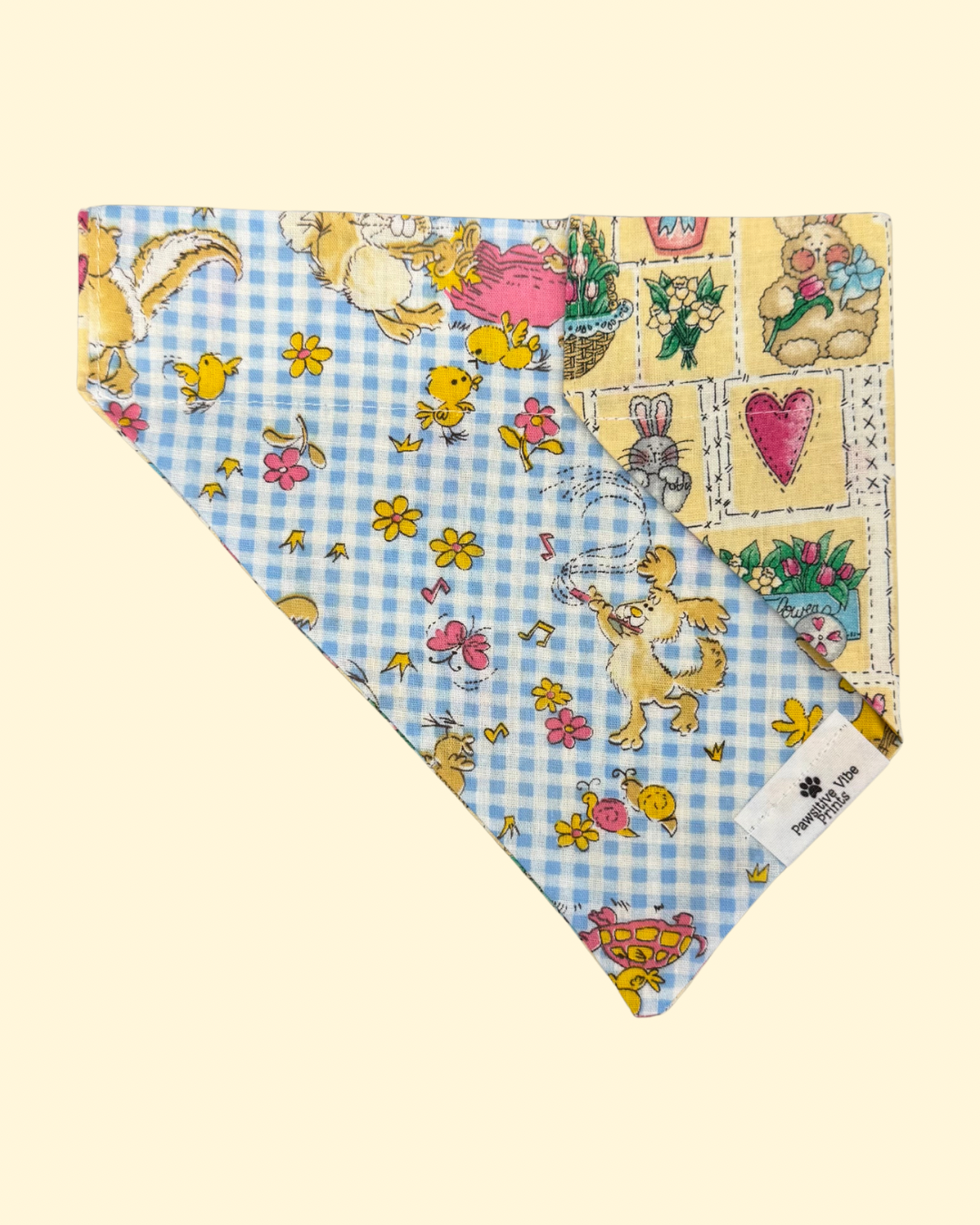 Vintage Easter Farm Dog Bandana