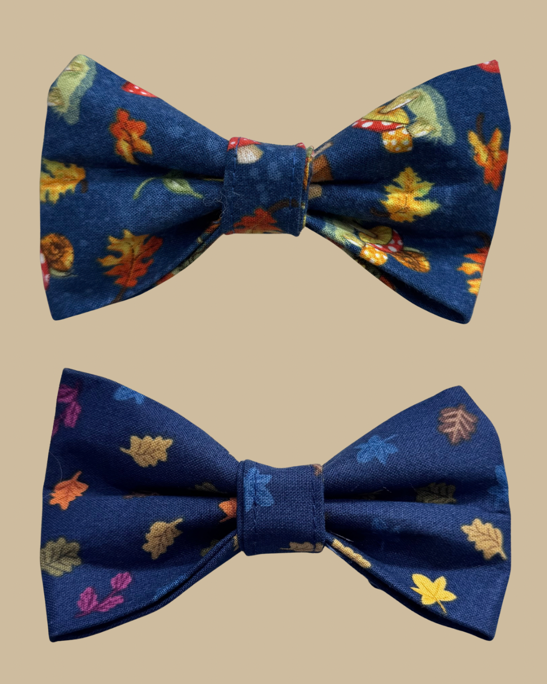 Blue Fall Pet Bow Tie
