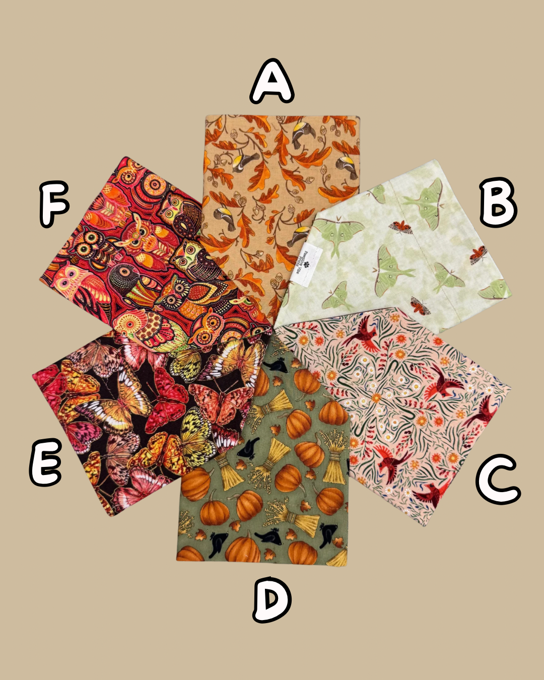 Flying Fall Critters Dog Bandana