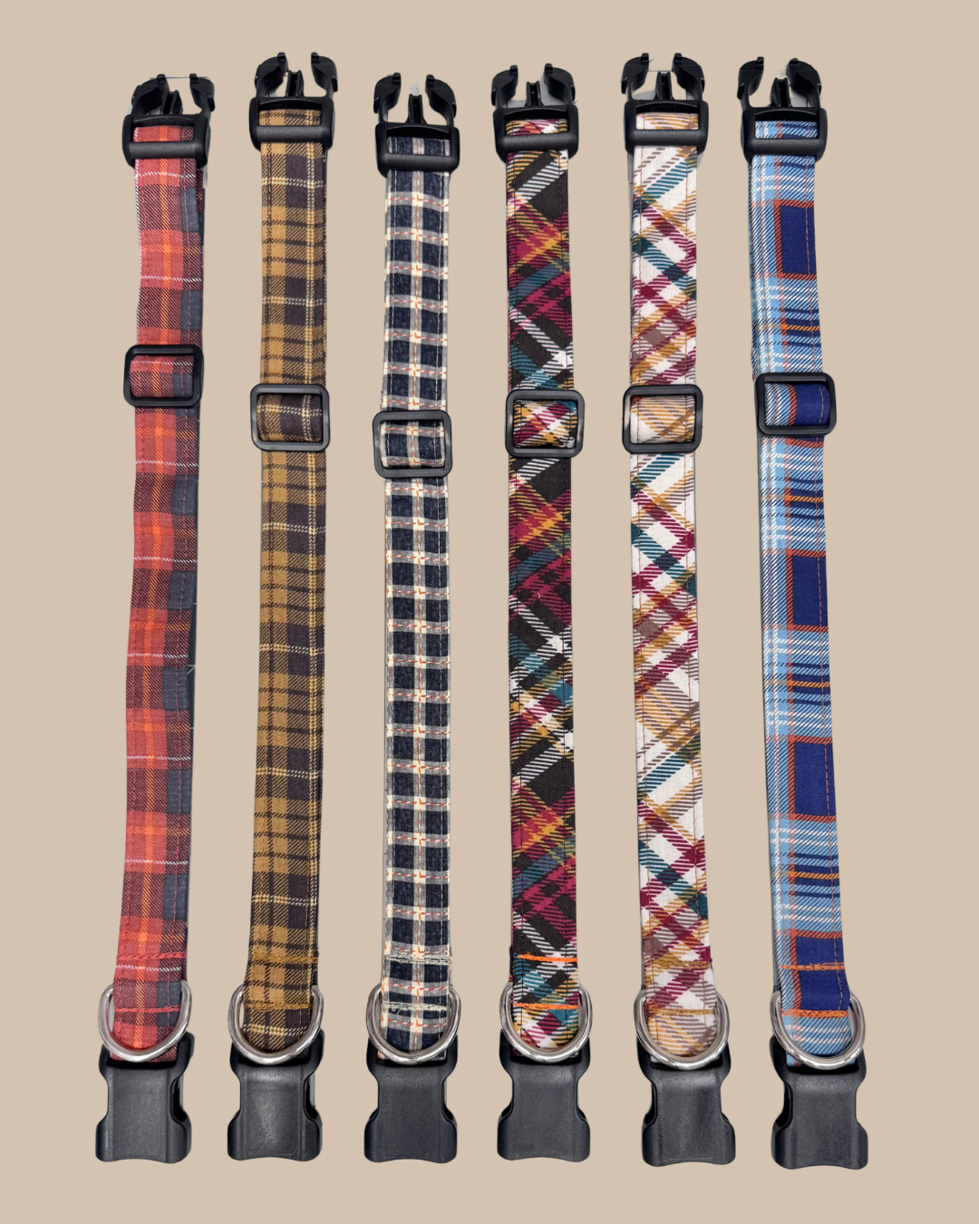 Fall Plaid Dog Collar