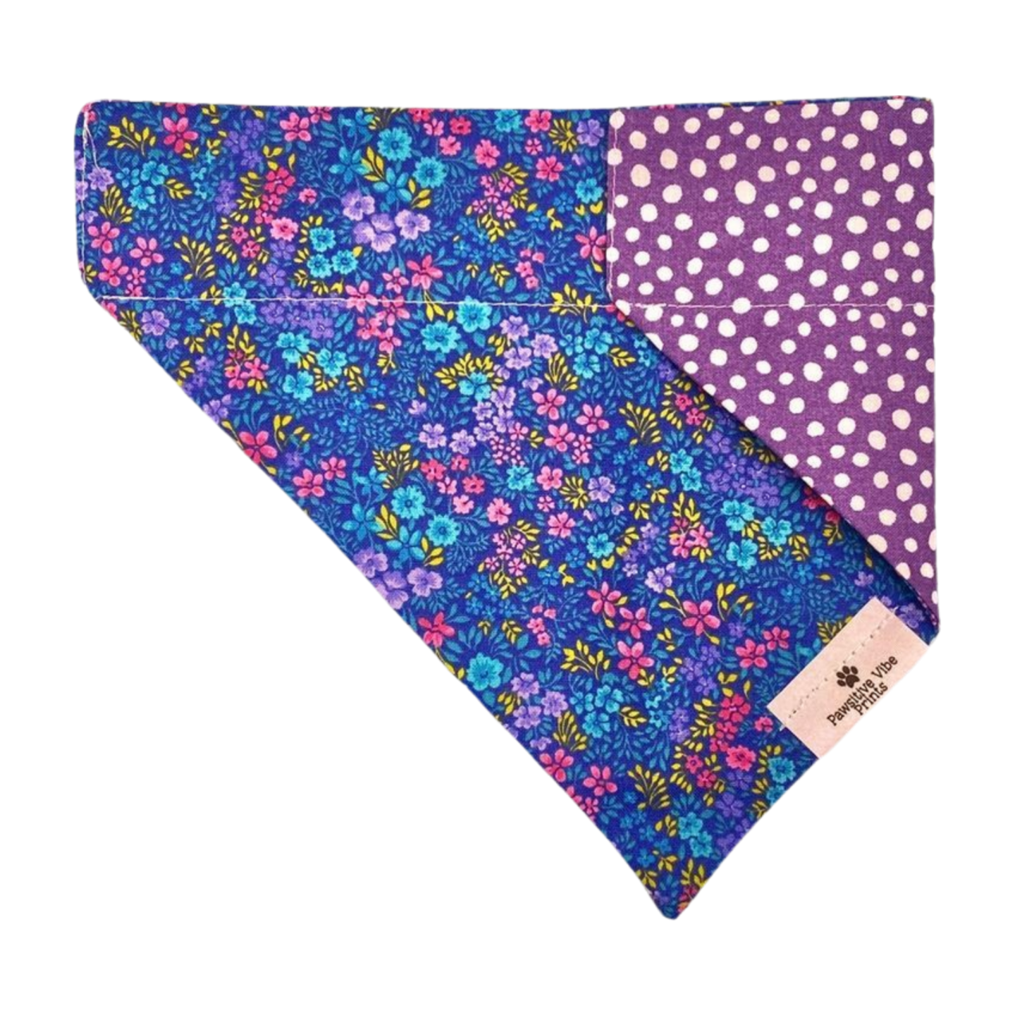 Blue Floral Dog Bandana