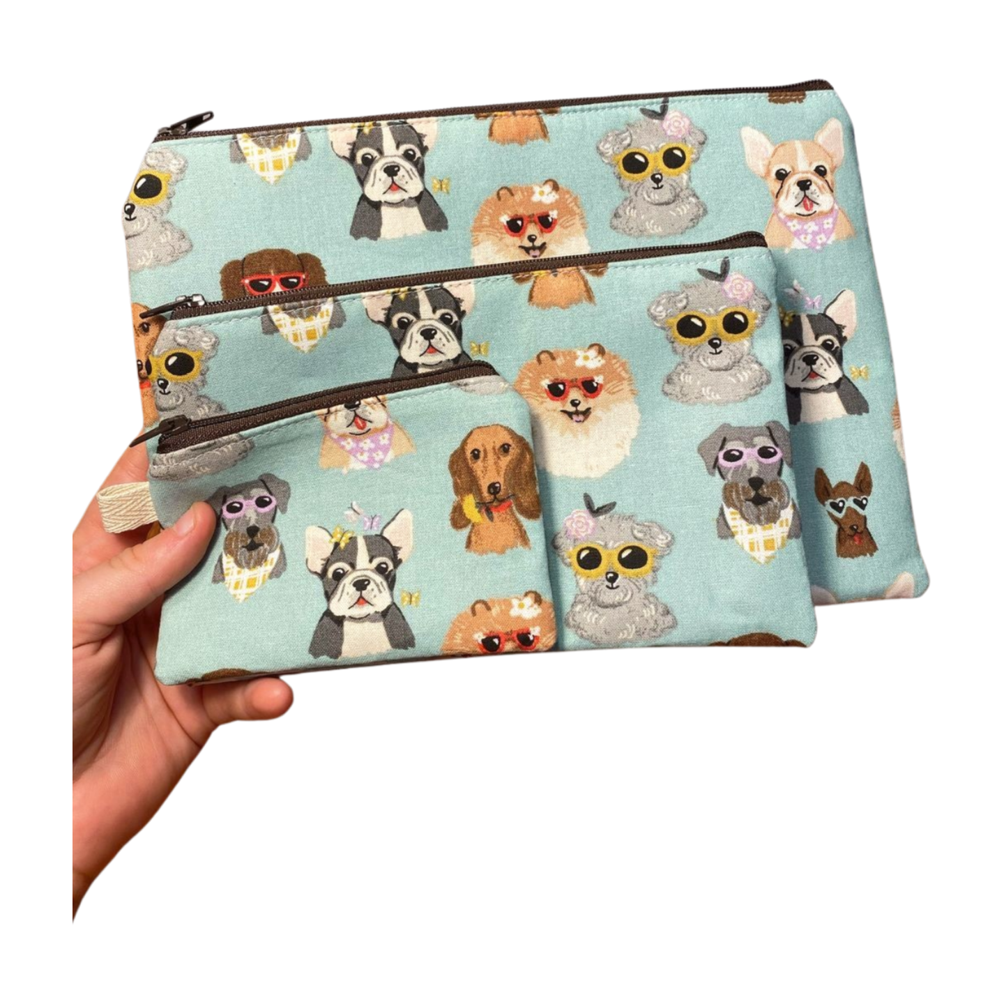 Cool Dogs Zipper Pouches