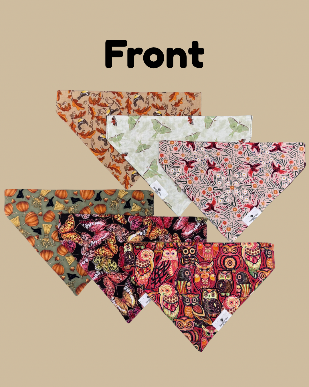 Flying Fall Critters Dog Bandana