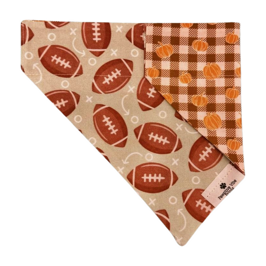 Fall Footballs Dog Bandana