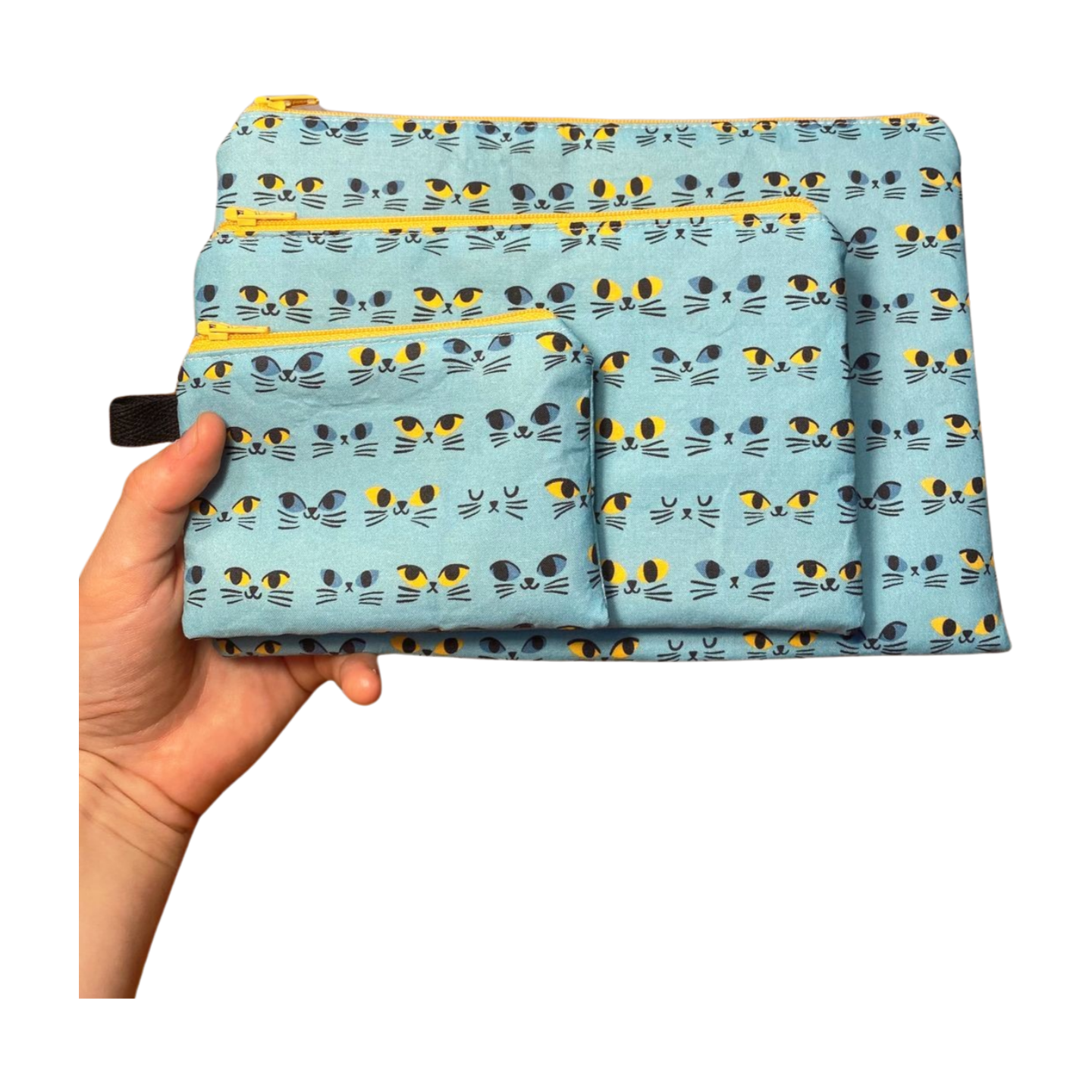 Cat Eyes Zipper Pouches