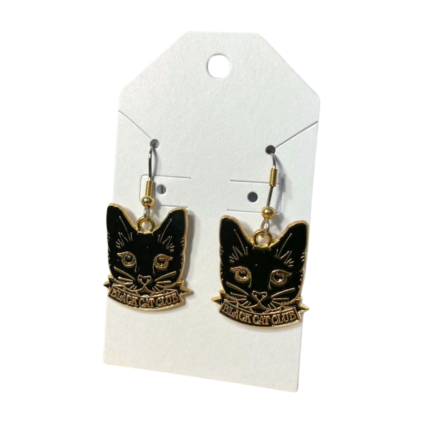 Black Cat Club Earrings