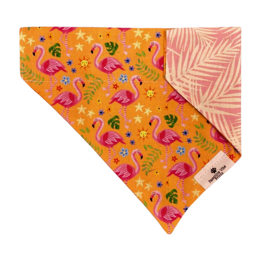 Pink Tropical Dog Bandana