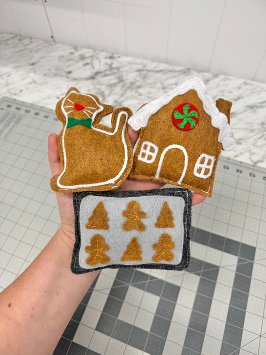 Gingerbread Cookie Catnip Cat Toys