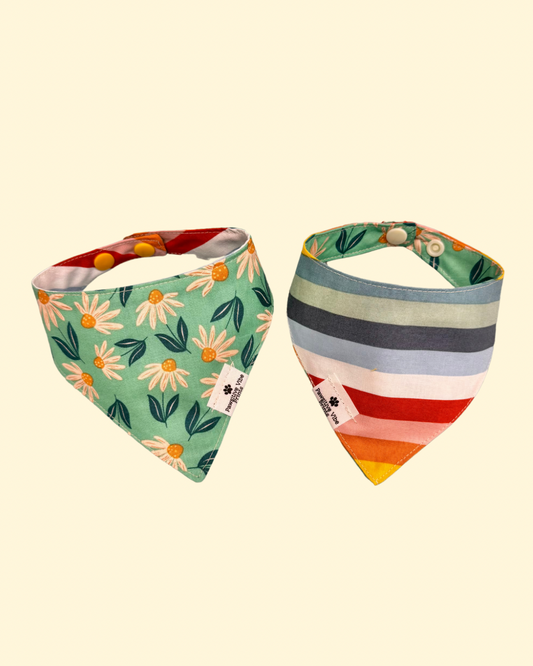 Daisies Cat Snap Bandana