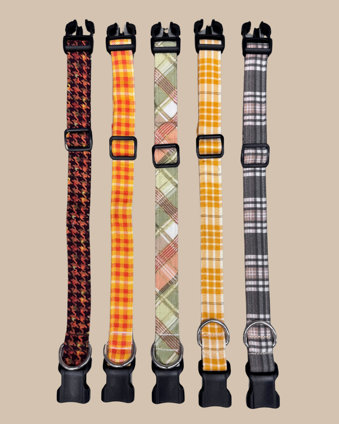Fall Plaid Dog Collar