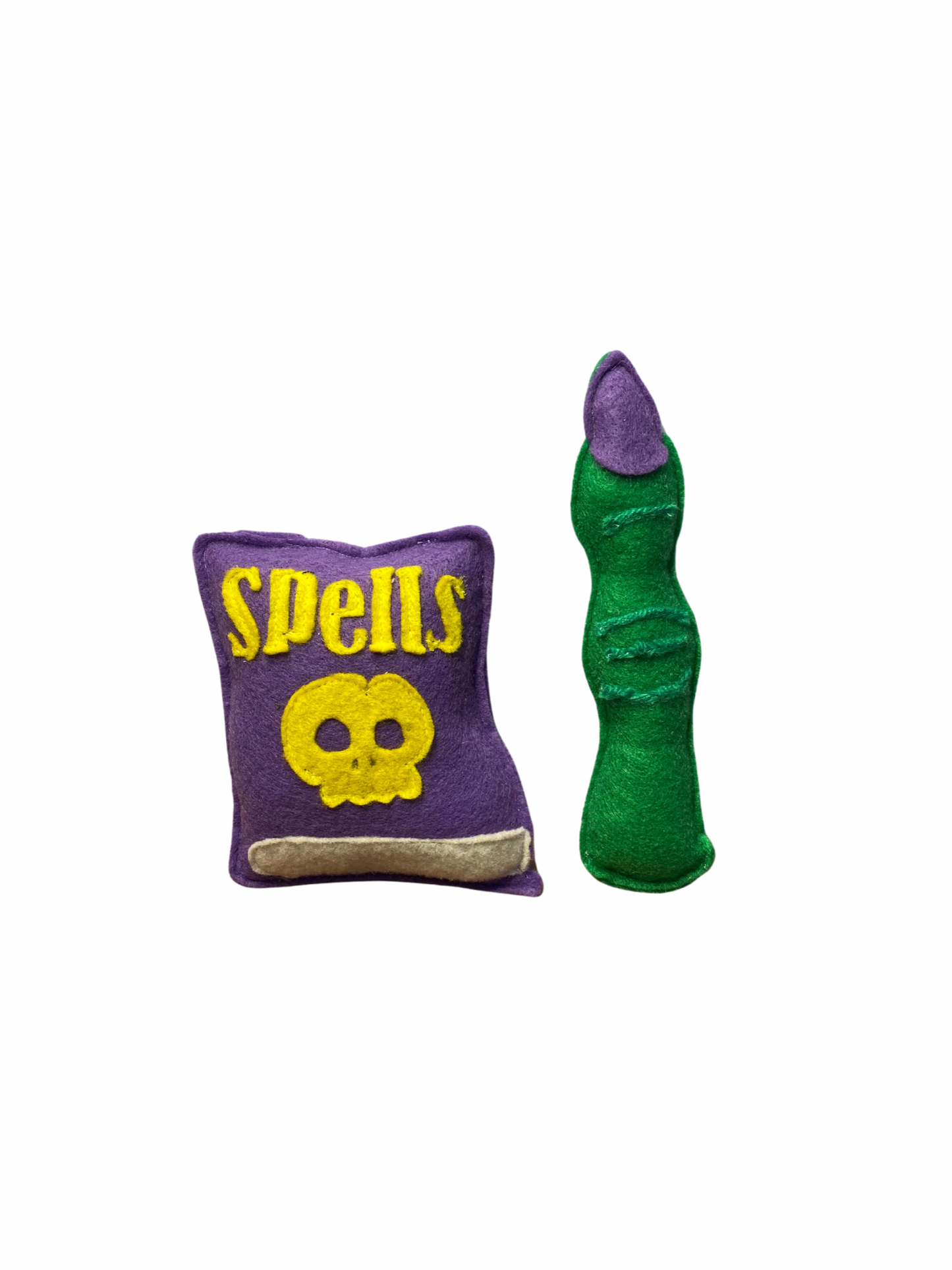 Witches Finger + Spell Book Cat Toy