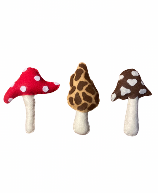 Spotted Mushroom Cat Toys