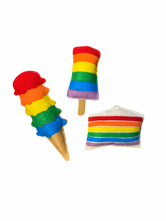 Rainbow Pride Cat Toys