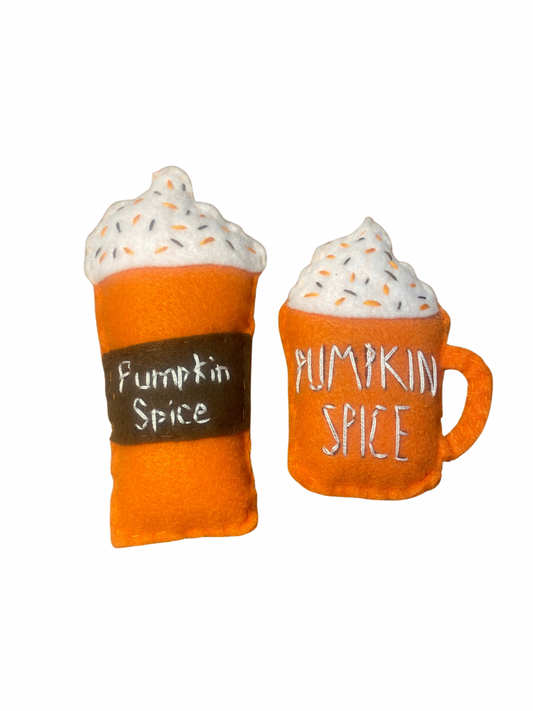 Pumpkin Spice Latte Cat Toys