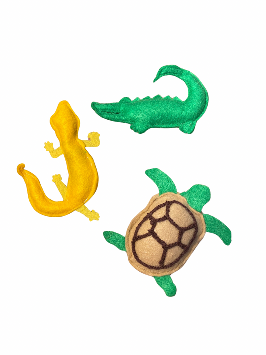 Turtle, Alligator, and Lizard Cat Toys