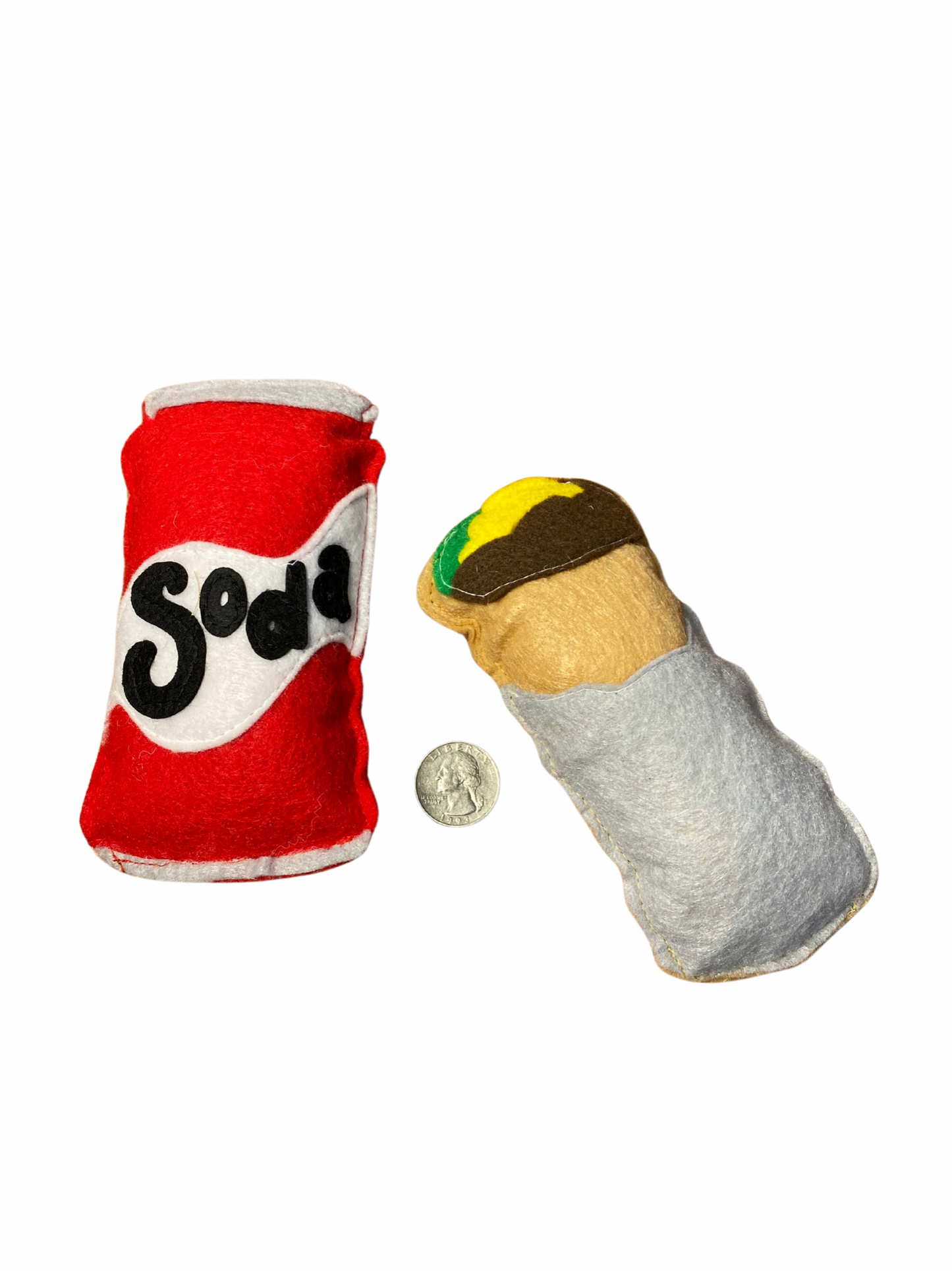 Soda + Burrito Cat Toys