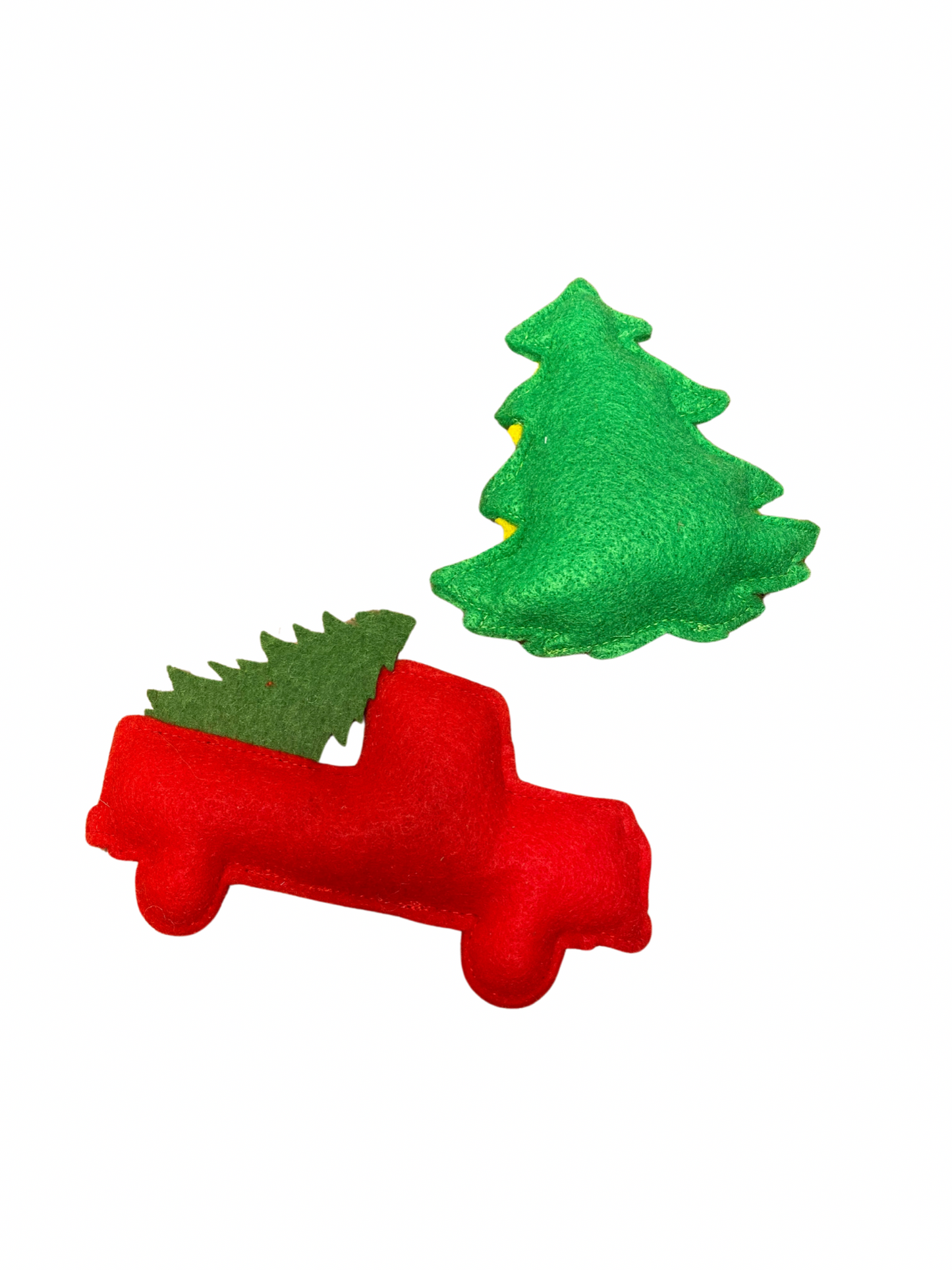 Truck and Christmas Tree Cat Toys