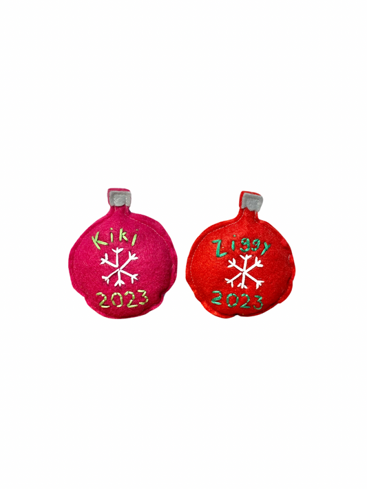 Personalized Christmas Ornament Cat Toys