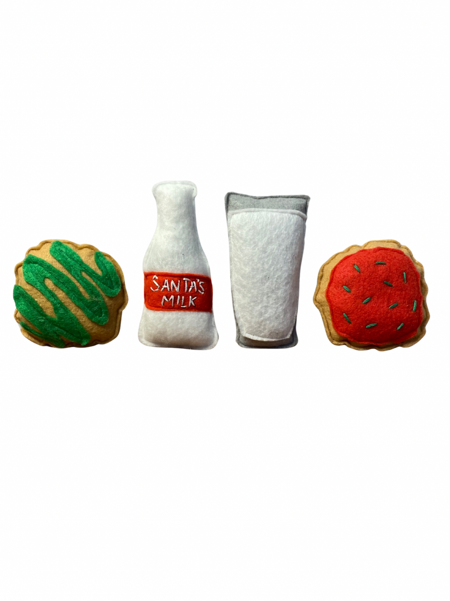 Santa's Milk and Cookies Cat Toys