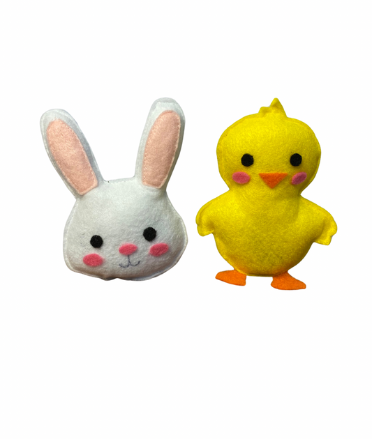 Bunny and Chick Cat Toys