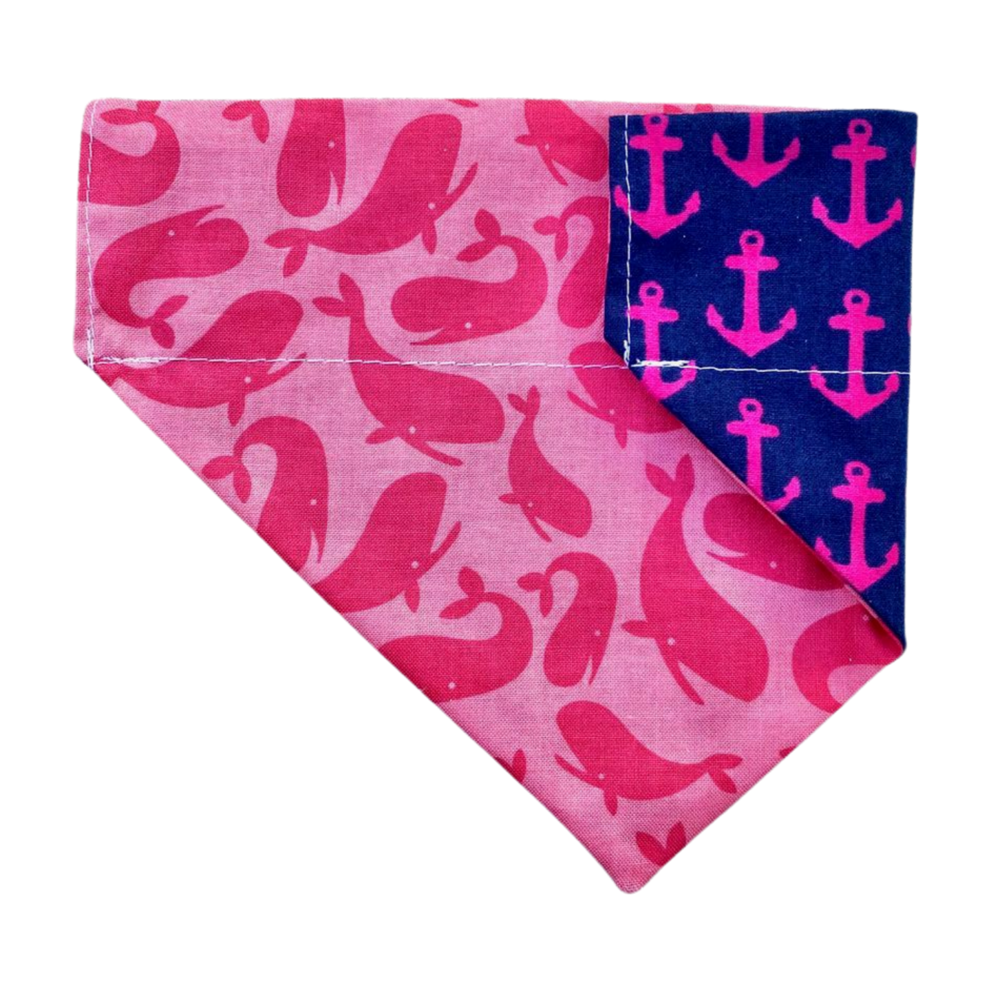 Pink Whale Dog Bandana