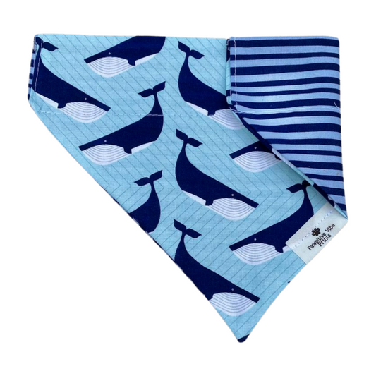 Blue Whale Dog Bandana