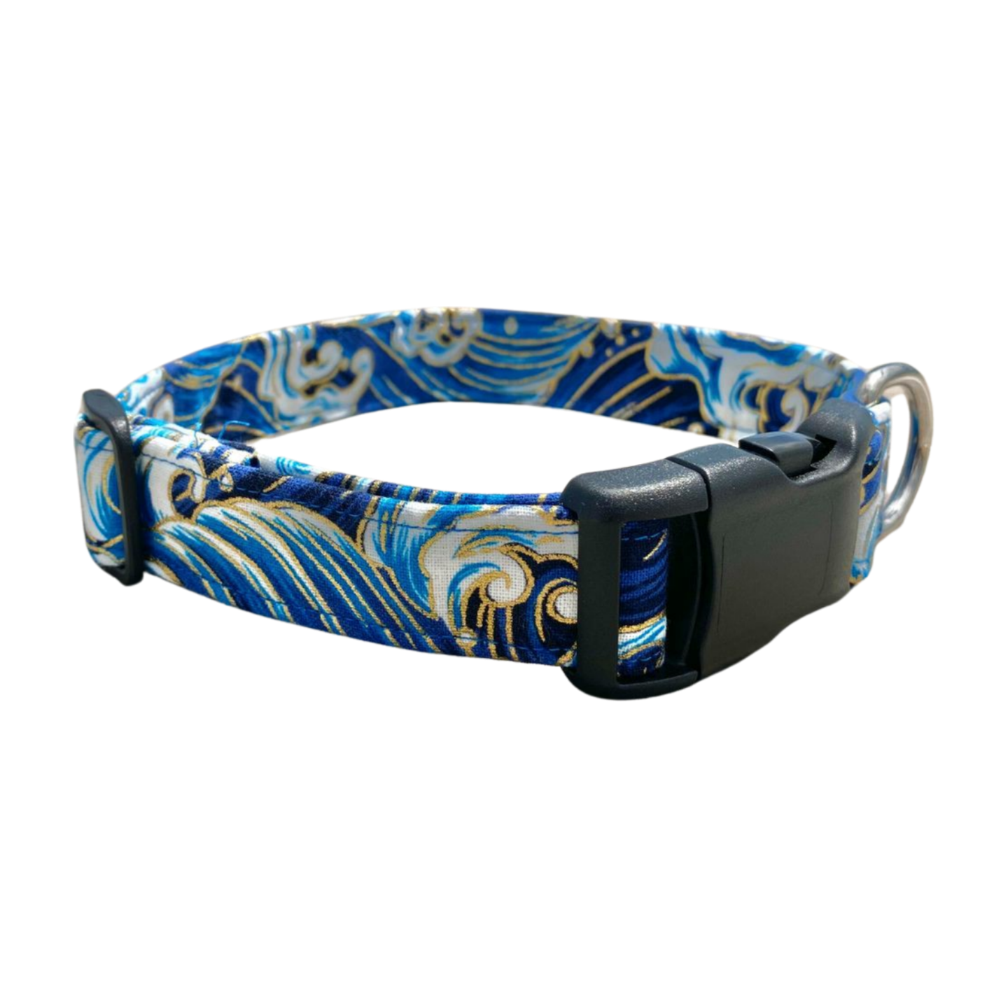 Ocean Wave Buckle Dog Collar