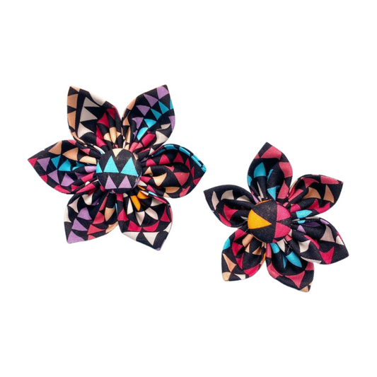 Bright Triangles Collar Flower